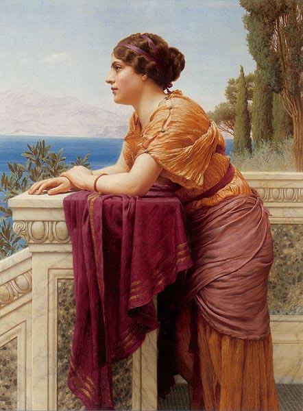 John William Godward The Belvedere